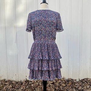 MICHAEL Michael Kors Tiered Floral Print Dress